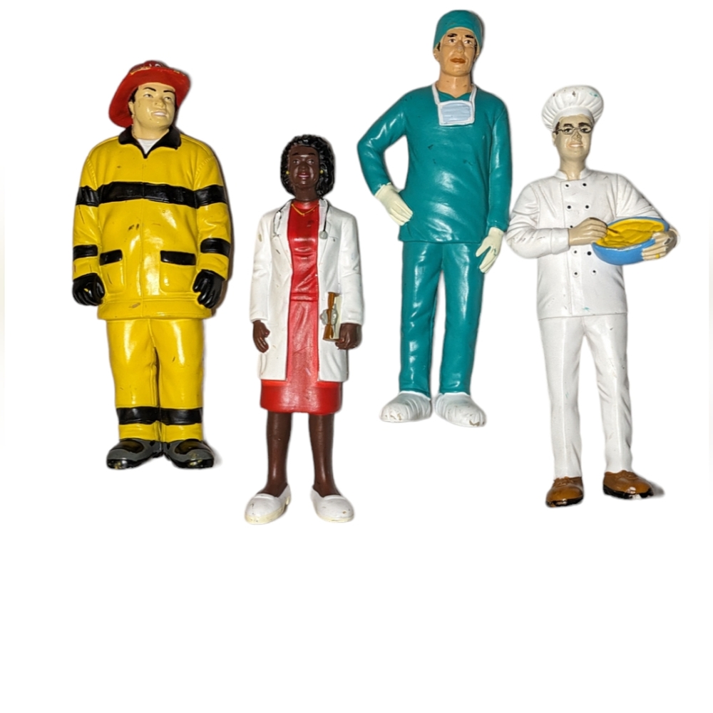 Lakeshore Career Community Play People Figures Chef Nurse Doctor Firefighter